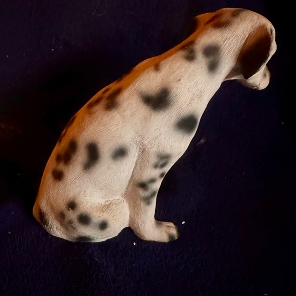 Dejected Dalmatian Puppy Dog Figurine Sitting Rescue Me! Resin 7” Firehouse Dog - Picture 6 of 12